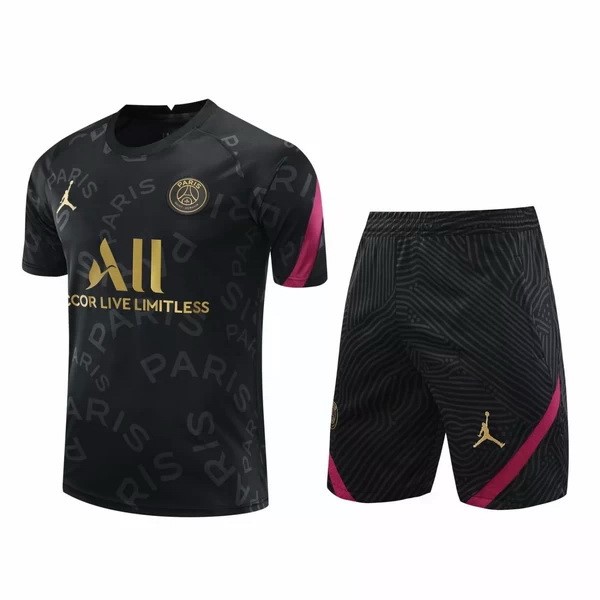 Trainingsshirt Paris Saint Germain Komplett Set 2020-21 Schwarz Gold